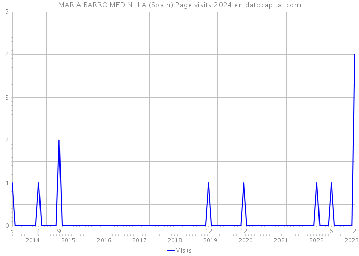 MARIA BARRO MEDINILLA (Spain) Page visits 2024 