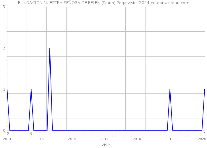 FUNDACION NUESTRA SEÑORA DE BELEN (Spain) Page visits 2024 