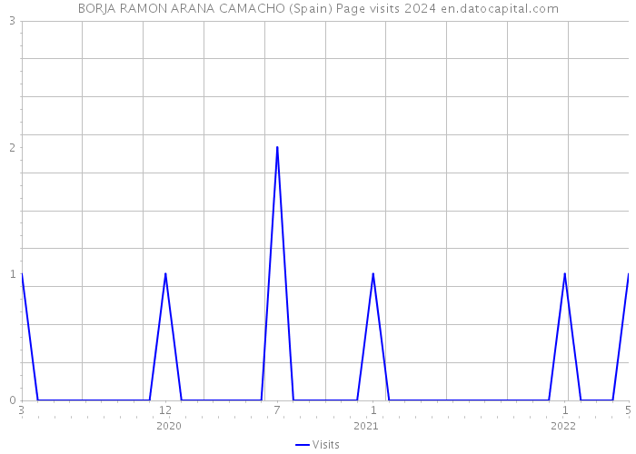 BORJA RAMON ARANA CAMACHO (Spain) Page visits 2024 