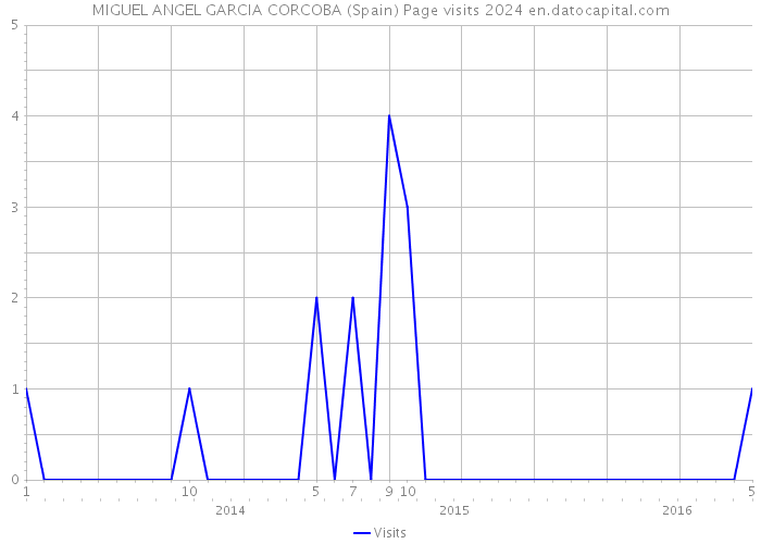 MIGUEL ANGEL GARCIA CORCOBA (Spain) Page visits 2024 