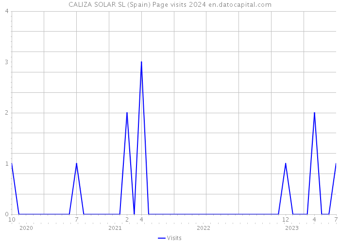 CALIZA SOLAR SL (Spain) Page visits 2024 