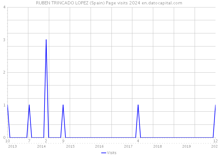 RUBEN TRINCADO LOPEZ (Spain) Page visits 2024 