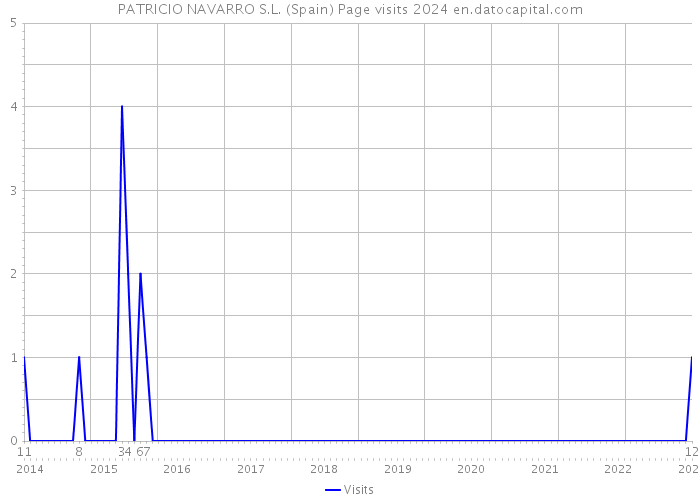 PATRICIO NAVARRO S.L. (Spain) Page visits 2024 