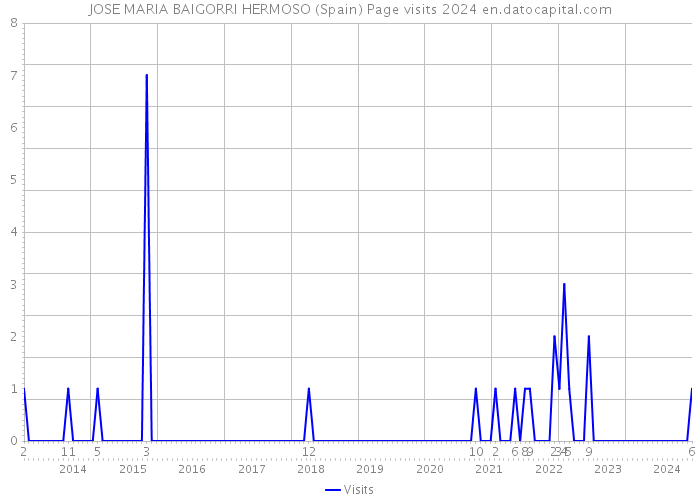 JOSE MARIA BAIGORRI HERMOSO (Spain) Page visits 2024 