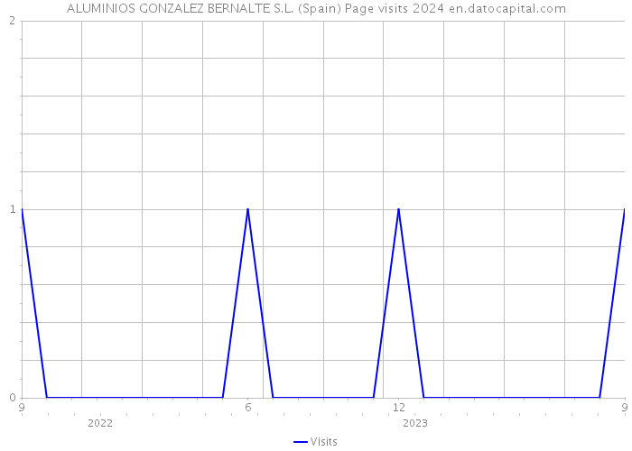 ALUMINIOS GONZALEZ BERNALTE S.L. (Spain) Page visits 2024 