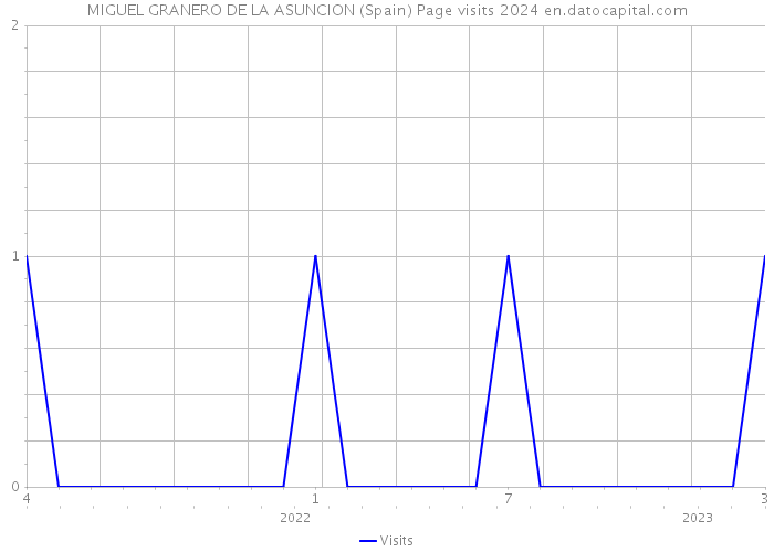 MIGUEL GRANERO DE LA ASUNCION (Spain) Page visits 2024 