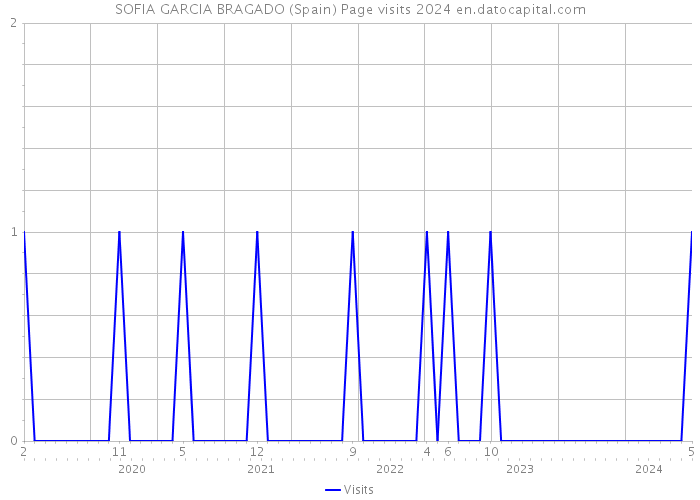 SOFIA GARCIA BRAGADO (Spain) Page visits 2024 