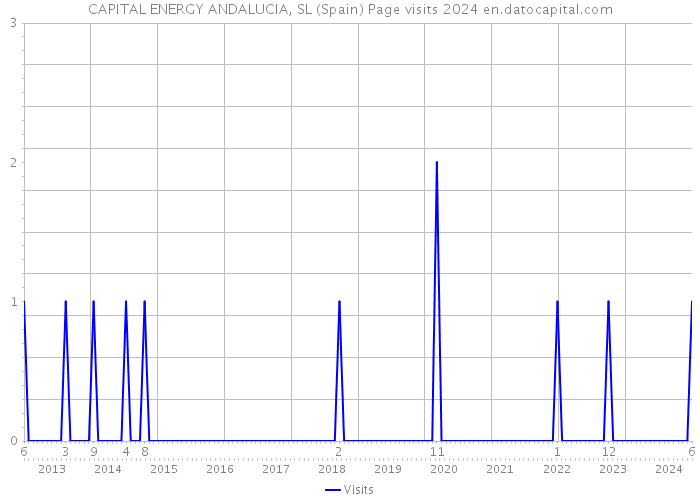 CAPITAL ENERGY ANDALUCIA, SL (Spain) Page visits 2024 