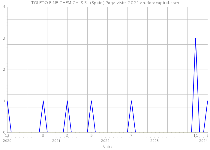 TOLEDO FINE CHEMICALS SL (Spain) Page visits 2024 