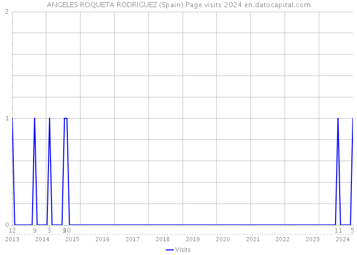 ANGELES ROQUETA RODRIGUEZ (Spain) Page visits 2024 