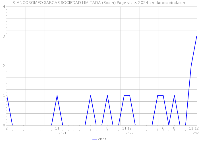 BLANCOROMEO SARCAS SOCIEDAD LIMITADA (Spain) Page visits 2024 