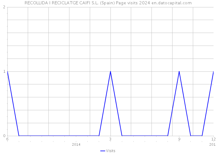 RECOLLIDA I RECICLATGE CAIFI S.L. (Spain) Page visits 2024 