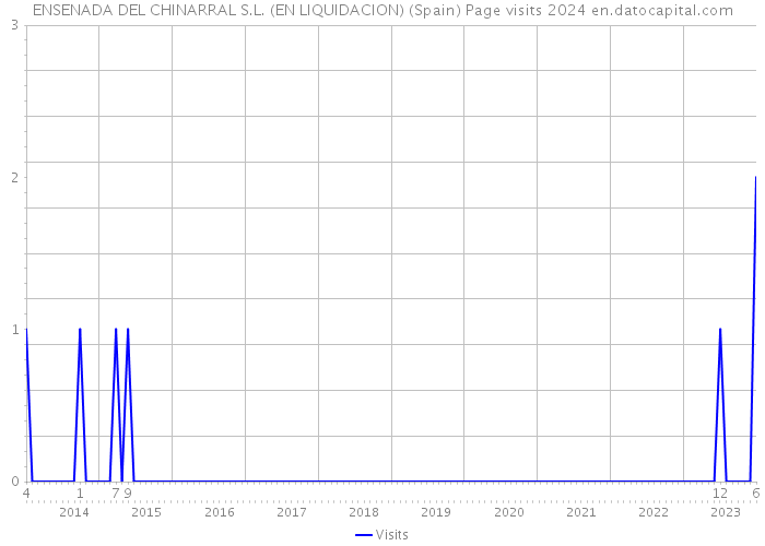 ENSENADA DEL CHINARRAL S.L. (EN LIQUIDACION) (Spain) Page visits 2024 
