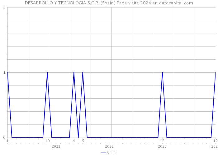 DESARROLLO Y TECNOLOGIA S.C.P. (Spain) Page visits 2024 