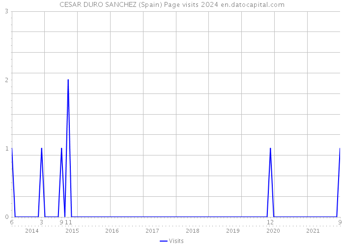 CESAR DURO SANCHEZ (Spain) Page visits 2024 