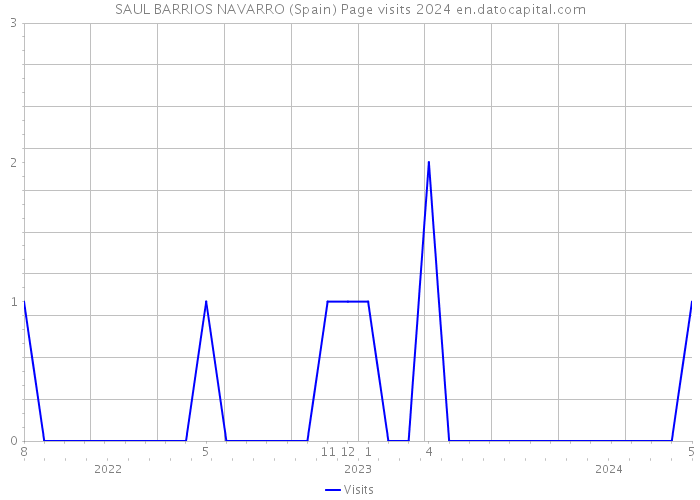SAUL BARRIOS NAVARRO (Spain) Page visits 2024 