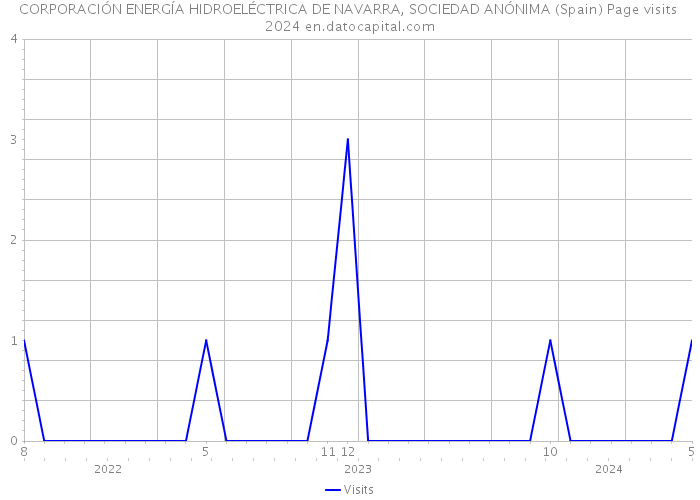 CORPORACIÓN ENERGÍA HIDROELÉCTRICA DE NAVARRA, SOCIEDAD ANÓNIMA (Spain) Page visits 2024 