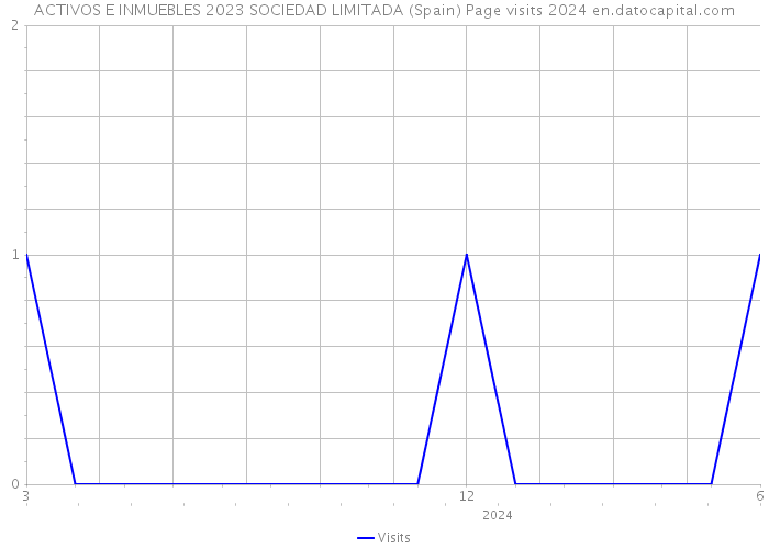 ACTIVOS E INMUEBLES 2023 SOCIEDAD LIMITADA (Spain) Page visits 2024 