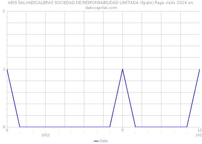 ARIS SALVAESCALERAS SOCIEDAD DE RESPONSABILIDAD LIMITADA (Spain) Page visits 2024 