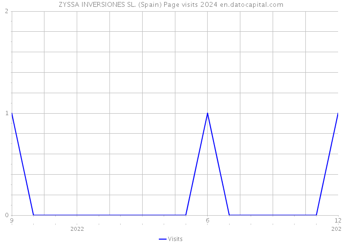 ZYSSA INVERSIONES SL. (Spain) Page visits 2024 