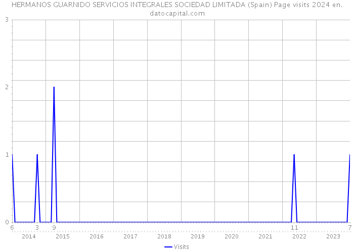 HERMANOS GUARNIDO SERVICIOS INTEGRALES SOCIEDAD LIMITADA (Spain) Page visits 2024 