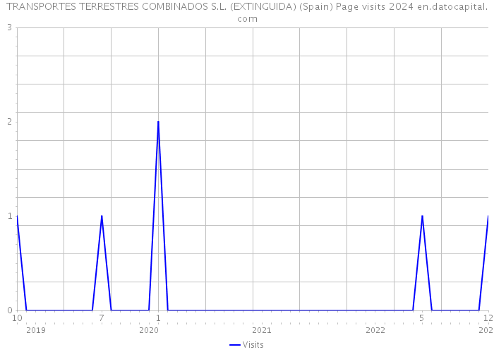 TRANSPORTES TERRESTRES COMBINADOS S.L. (EXTINGUIDA) (Spain) Page visits 2024 