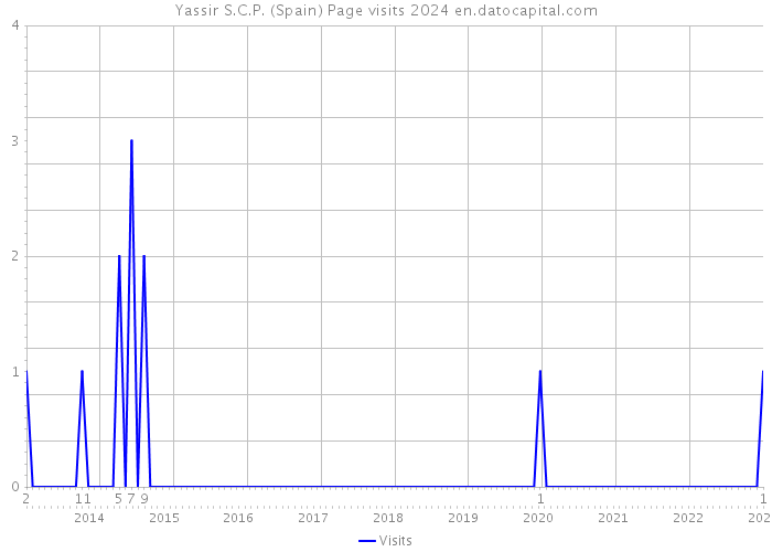 Yassir S.C.P. (Spain) Page visits 2024 