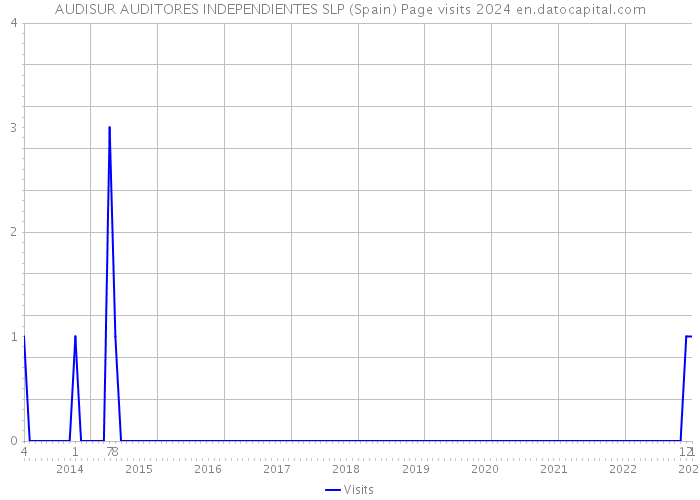 AUDISUR AUDITORES INDEPENDIENTES SLP (Spain) Page visits 2024 