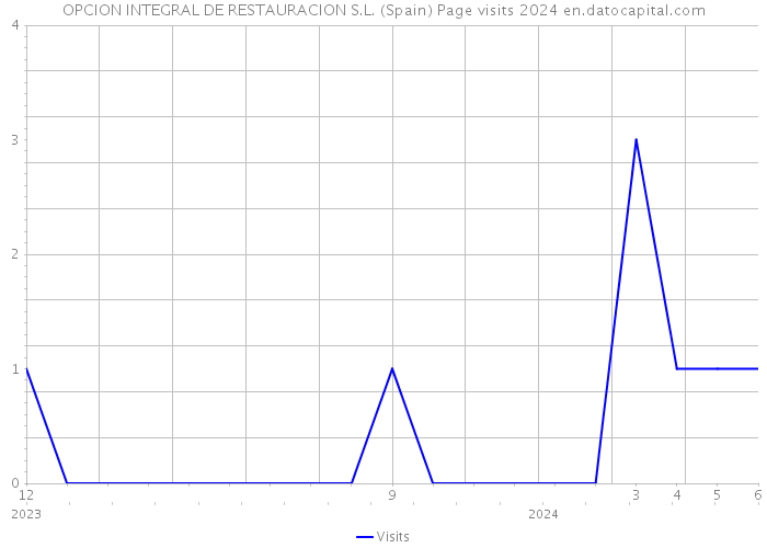 OPCION INTEGRAL DE RESTAURACION S.L. (Spain) Page visits 2024 