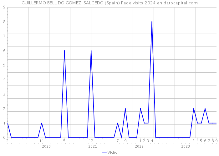 GUILLERMO BELLIDO GOMEZ-SALCEDO (Spain) Page visits 2024 