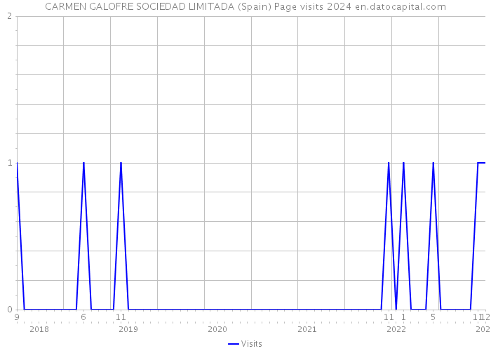 CARMEN GALOFRE SOCIEDAD LIMITADA (Spain) Page visits 2024 