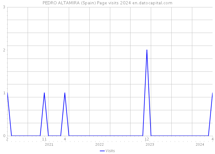 PEDRO ALTAMIRA (Spain) Page visits 2024 