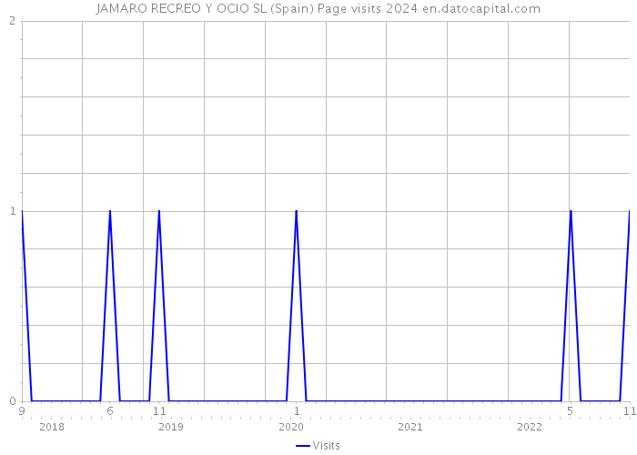 JAMARO RECREO Y OCIO SL (Spain) Page visits 2024 