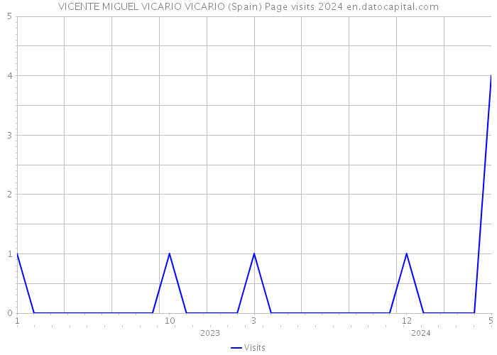 VICENTE MIGUEL VICARIO VICARIO (Spain) Page visits 2024 