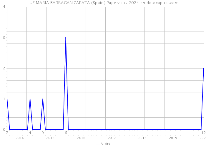 LUZ MARIA BARRAGAN ZAPATA (Spain) Page visits 2024 