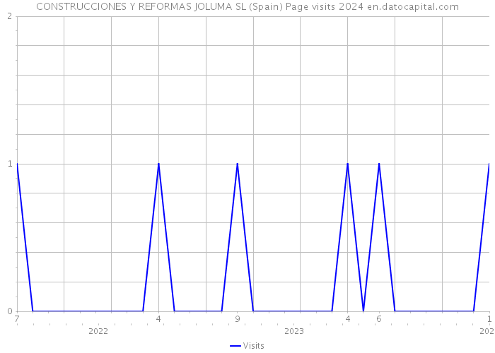 CONSTRUCCIONES Y REFORMAS JOLUMA SL (Spain) Page visits 2024 