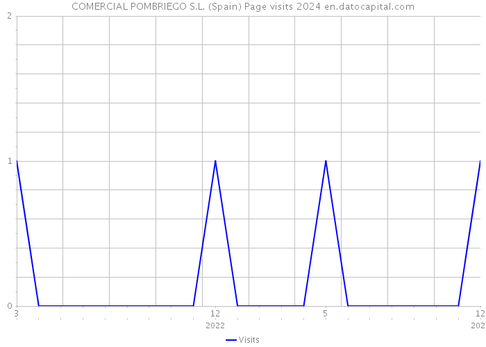 COMERCIAL POMBRIEGO S.L. (Spain) Page visits 2024 