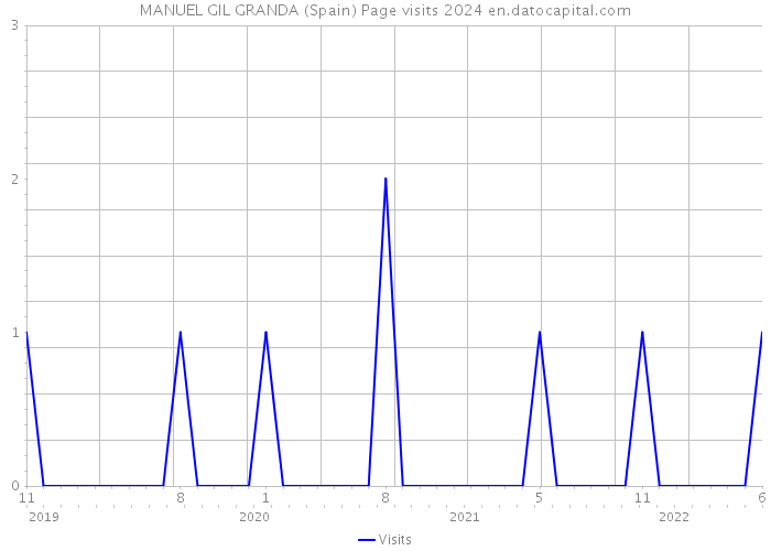 MANUEL GIL GRANDA (Spain) Page visits 2024 