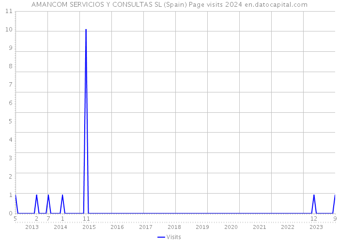AMANCOM SERVICIOS Y CONSULTAS SL (Spain) Page visits 2024 