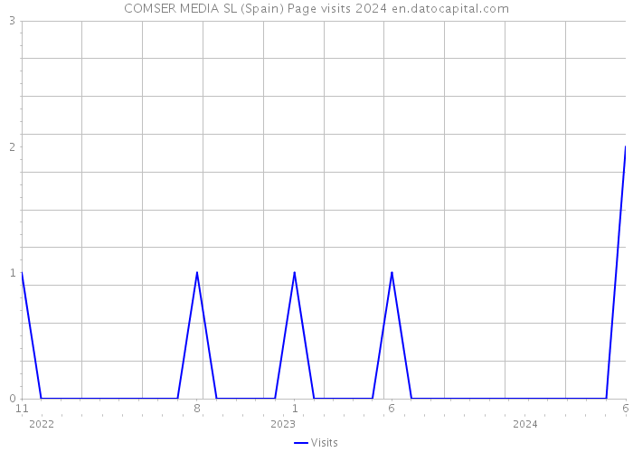 COMSER MEDIA SL (Spain) Page visits 2024 