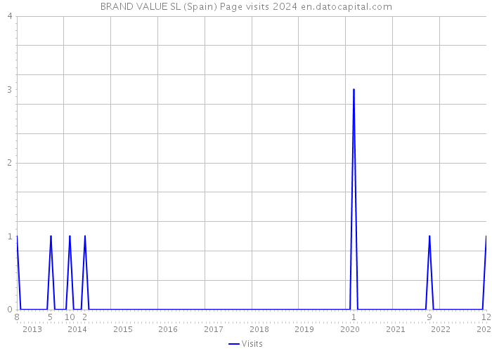 BRAND VALUE SL (Spain) Page visits 2024 