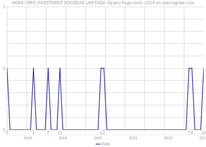 HORA CERO INVESTMENT SOCIEDAD LIMITADA (Spain) Page visits 2024 