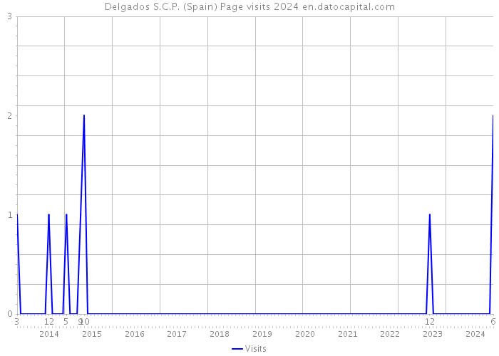 Delgados S.C.P. (Spain) Page visits 2024 