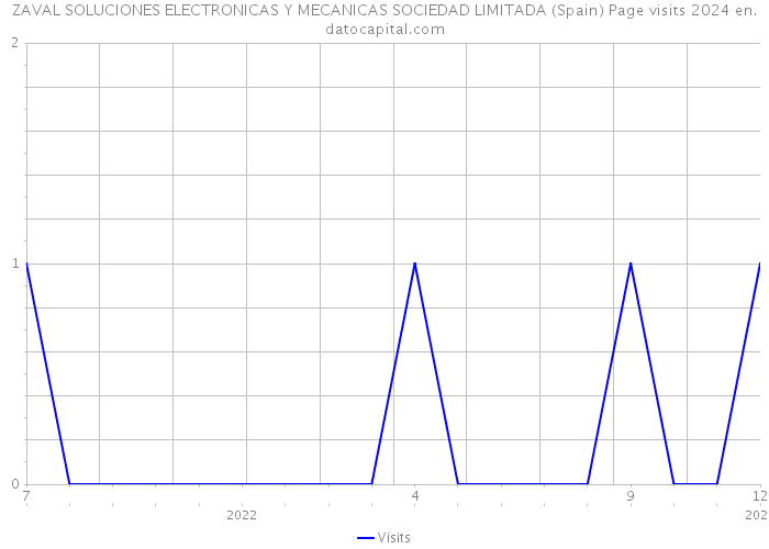 ZAVAL SOLUCIONES ELECTRONICAS Y MECANICAS SOCIEDAD LIMITADA (Spain) Page visits 2024 