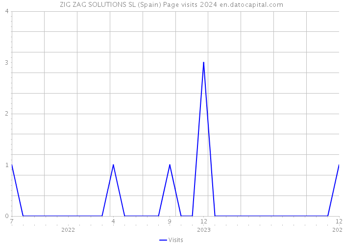 ZIG ZAG SOLUTIONS SL (Spain) Page visits 2024 