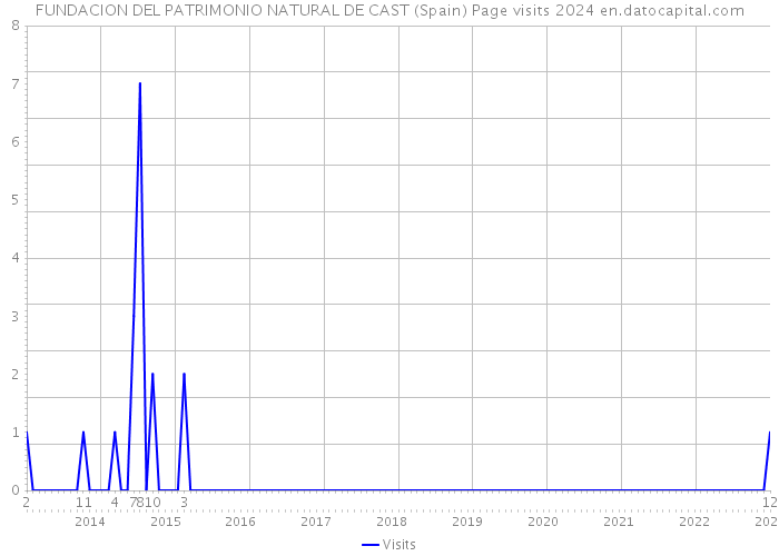 FUNDACION DEL PATRIMONIO NATURAL DE CAST (Spain) Page visits 2024 