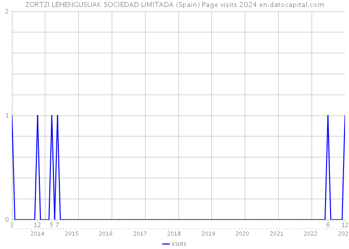 ZORTZI LEHENGUSUAK SOCIEDAD LIMITADA (Spain) Page visits 2024 