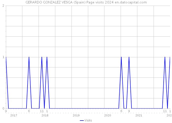 GERARDO GONZALEZ VESGA (Spain) Page visits 2024 