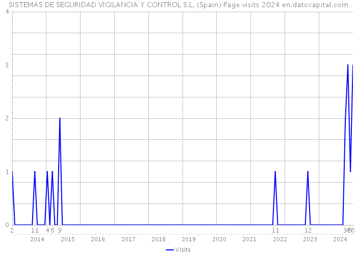 SISTEMAS DE SEGURIDAD VIGILANCIA Y CONTROL S.L. (Spain) Page visits 2024 