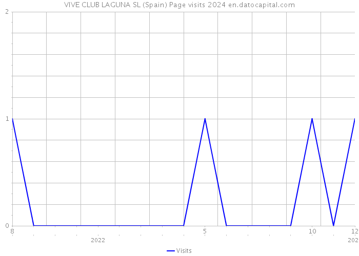 VIVE CLUB LAGUNA SL (Spain) Page visits 2024 